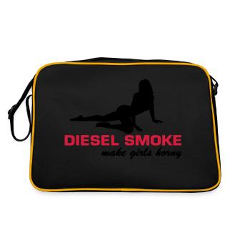 DIESEL SMOKE MAKE HORNY - Sac Retro - noir/or - Dos