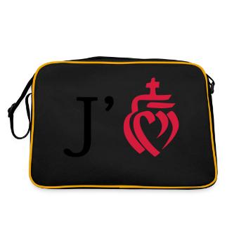 j'aime la vendée - Sac Retro - noir/or - Dos