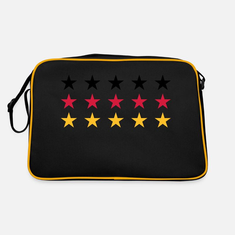 German Flag Stars Design Retro Tasche