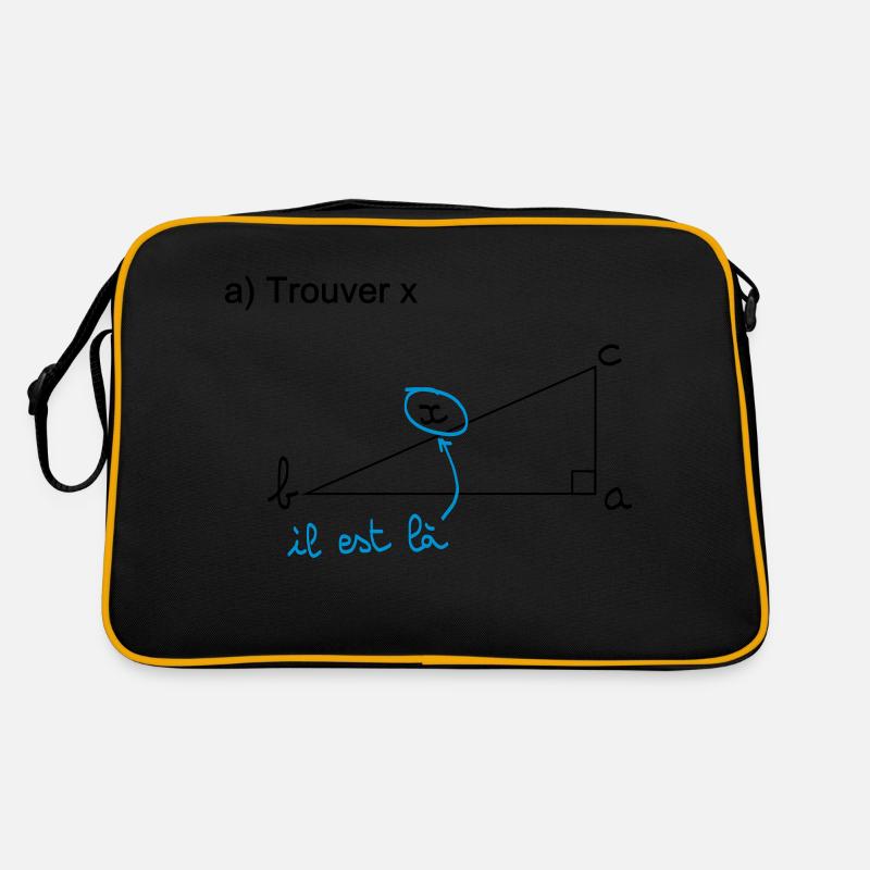 Finde x - Retro Tasche - Schwarz/Gold