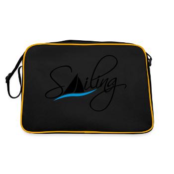 Sailing Logo Design - Retro Bag - black/gold - Back