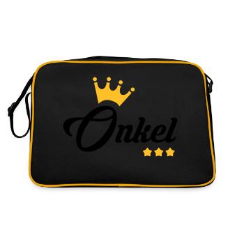 Oncle / Tante / Cousin / Cousine - Sac Retro - noir/or - Dos