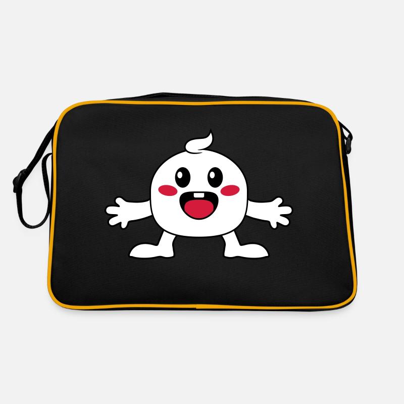 Kleines niedliches Maennchen Retro Tasche