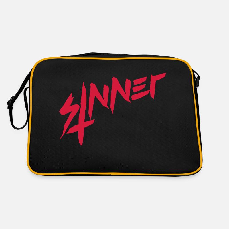 Sinner Upside Down Cross Retro Bag
