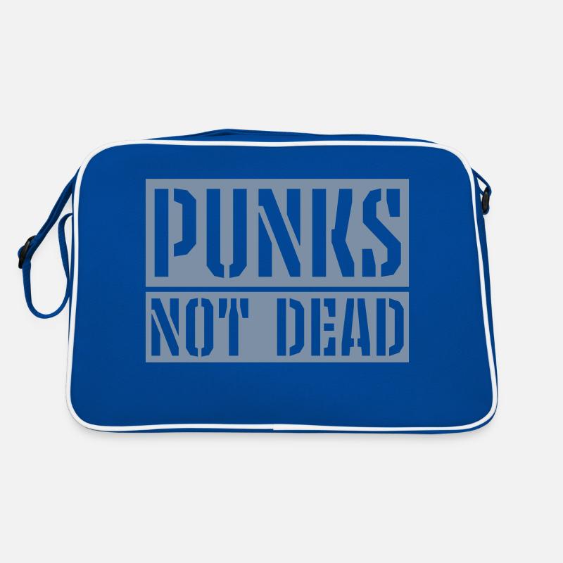 punks not dead Zitat Retro Tasche