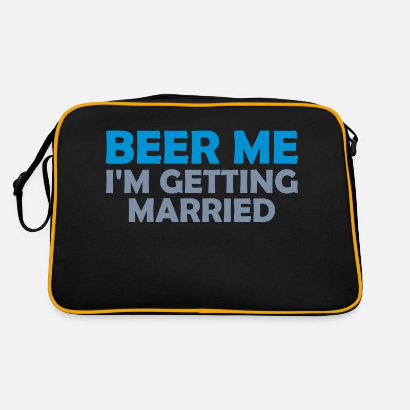 Beer Me Getting Married Retro Bag