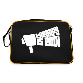 la thérapie est cool Citation - Sac Retro - noir/or - Dos