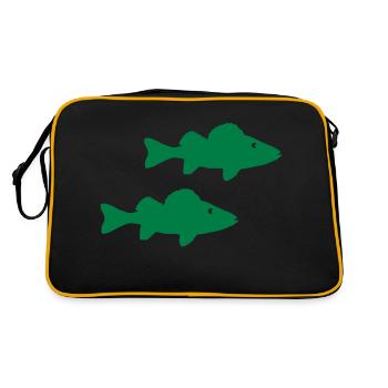 Pisces - Retro Bag - black/gold - Back