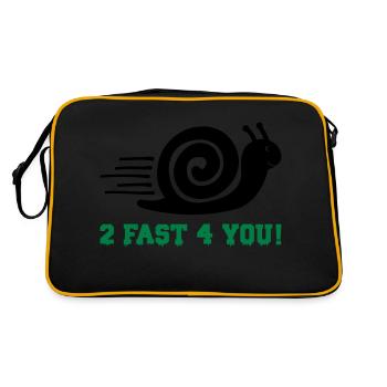 Escargot 2 Rapide - Sac Retro - noir/or - Dos
