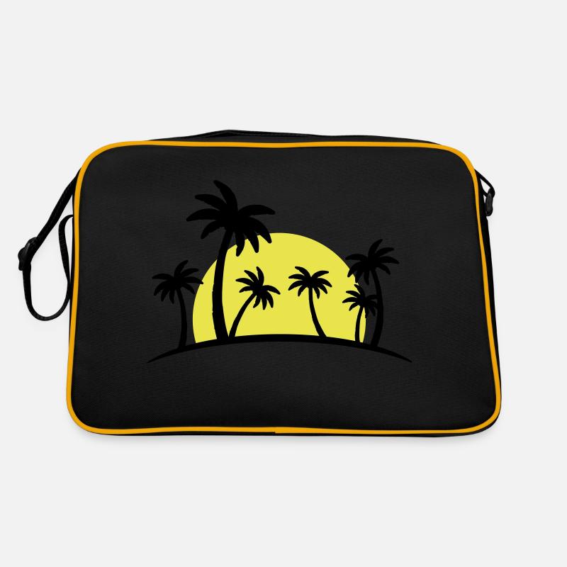 beach palms 2 Retro Tasche