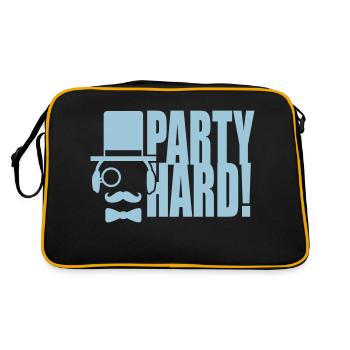 Party Hard DJ Sir Monocle Top Hat Cool Gentleman - Retro Bag - black/gold - Back