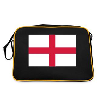 England - Retro Tasche - Schwarz/Gold - Hinten