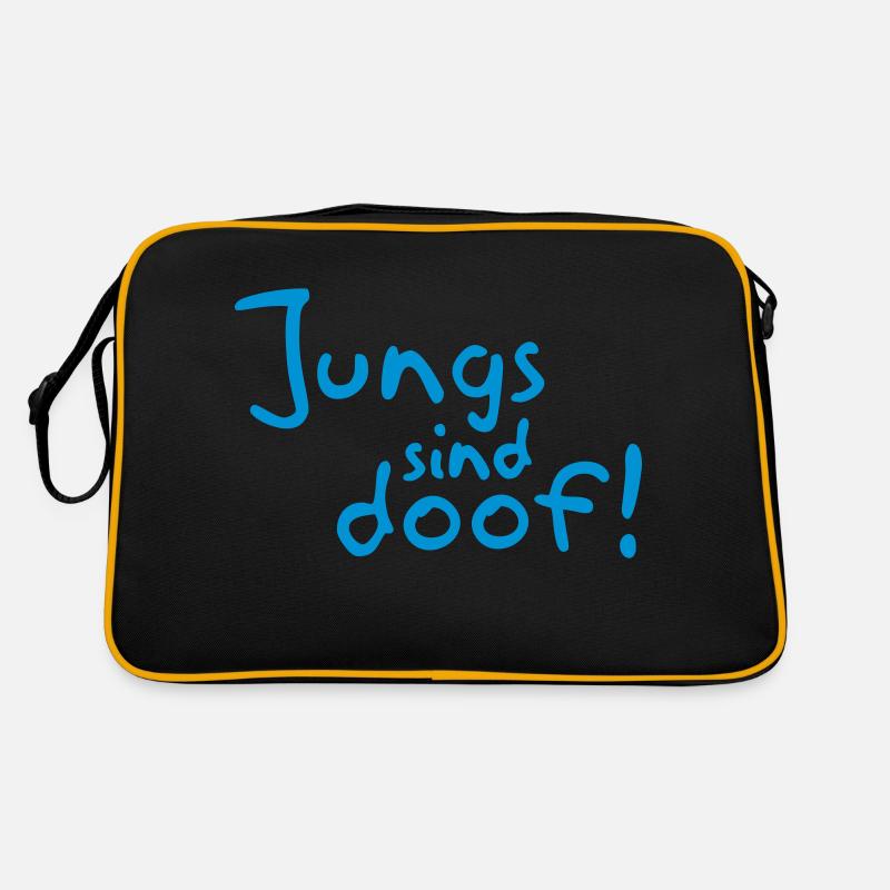 Jungs sind doof! Retro Tasche