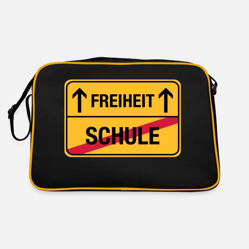 Schule – Freiheit Retro Tasche