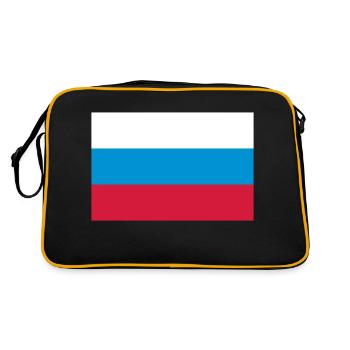 russia flag - Sac Retro - noir/or - Dos