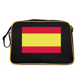 spain flag - Sac Retro - noir/or - Dos
