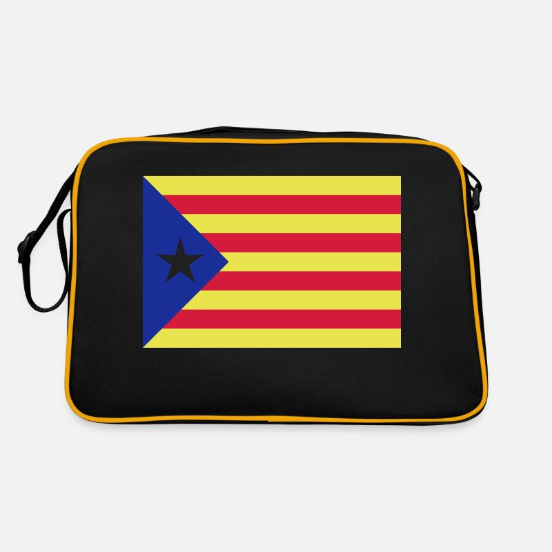 Catalunya Flag Retro Tasche