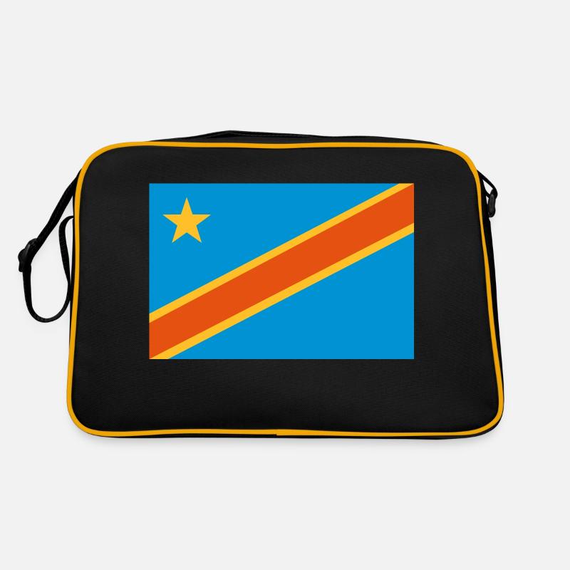 drapeau Congo Kinshasa - Congo flag Sac Retro