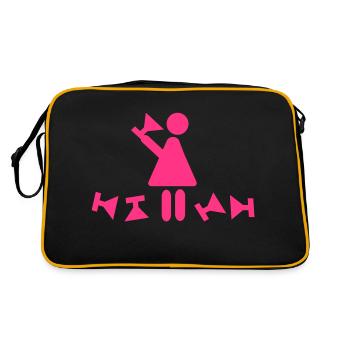cocktail party - Retro Tasche - Schwarz/Gold - Hinten