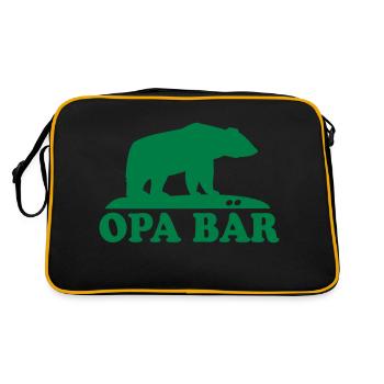 OPA BAER (OURS) - Sac Retro - noir/or - Dos