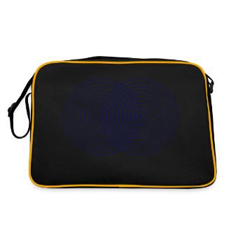 Vesica Piscis symbol Sacred Geometry Mathematics - Retro Bag - black/gold - Back