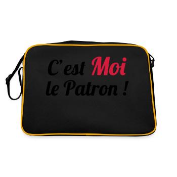 c'est MOI le Patron ! - Sac Retro - noir/or - Dos