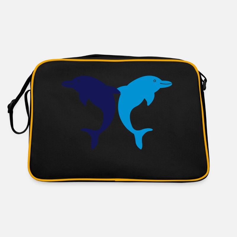 delphine2 - Retro Tasche - Schwarz/Gold