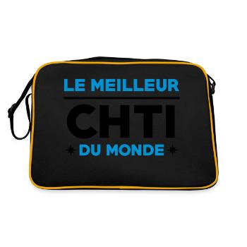 Nord / Ch'ti / Chti / Nordiste / Biloute Nordiste - Sac Retro - noir/or - Dos