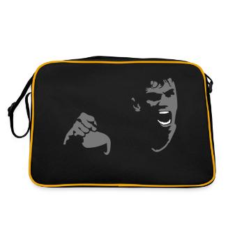 Mad Brüller / Shouting Man (2c) - Retro Bag - black/gold - Back