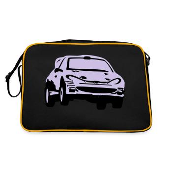 Rally car, race car - Sac Retro - noir/or - Dos