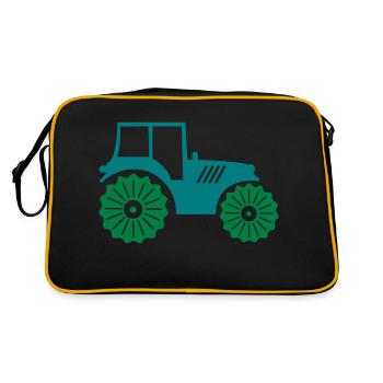 traktor_02 - Sac Retro - noir/or - Dos