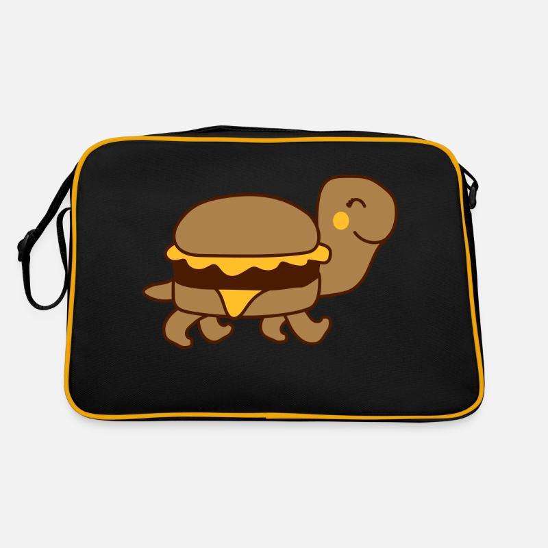 tortoise panzertier cute cute happy Retro Bag