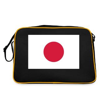 Drapeau du Japon - Sac Retro - noir/or - Dos