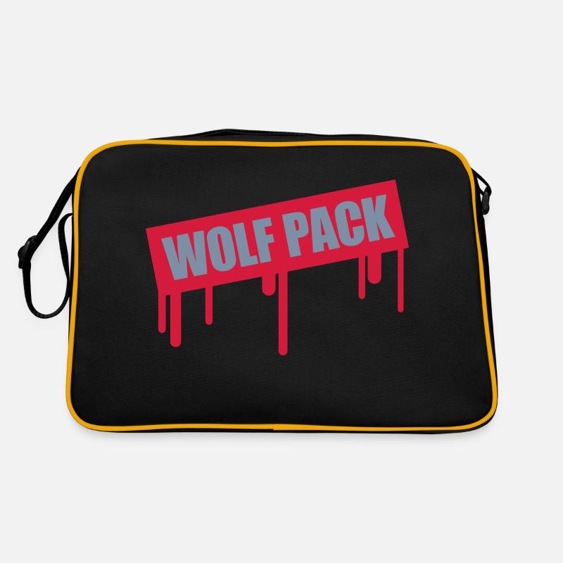 Stempel Wolf Pack Retro Tasche