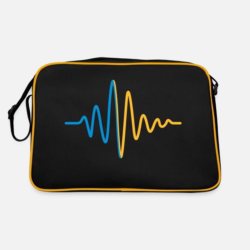 Heartbeat Pulse Frequency Display Retro Bag
