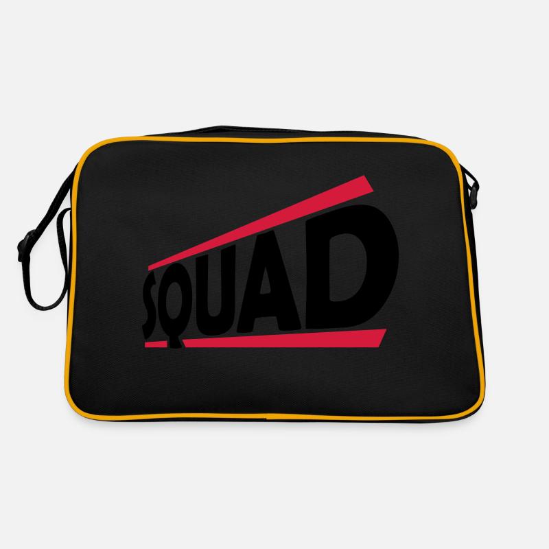 Squad Team Logo Design Retro Tasche