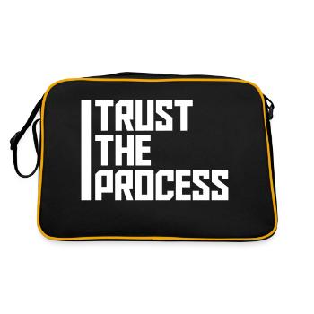 trust the process Quote - Retro Bag - black/gold - Back