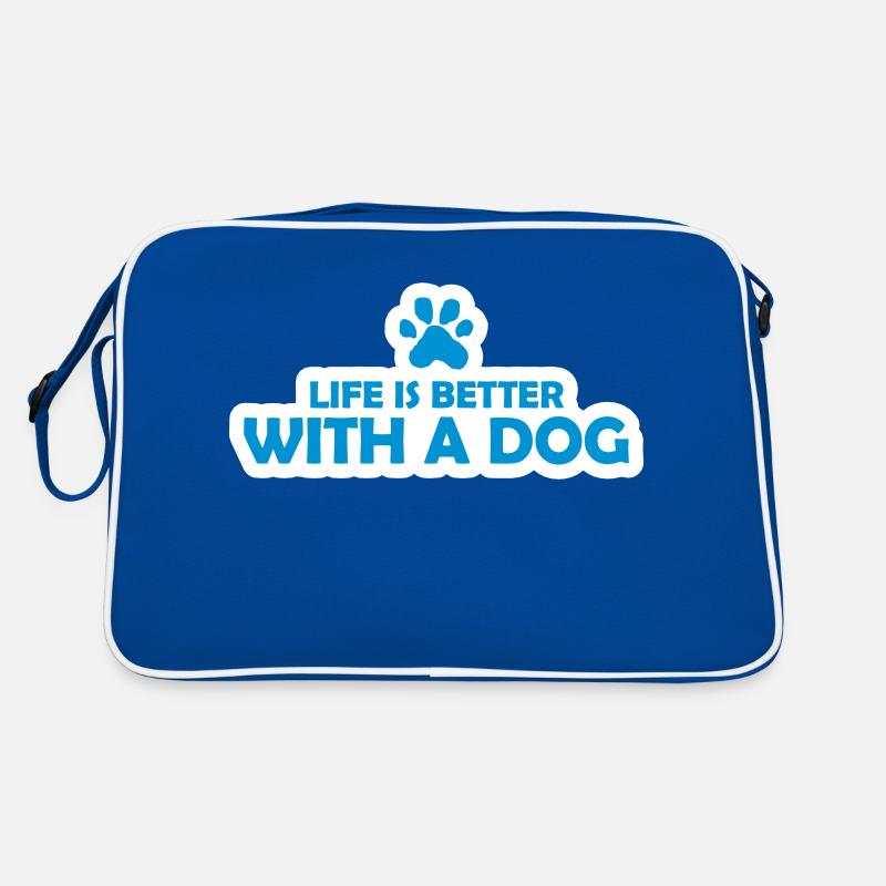 better with a dog Retro Bag