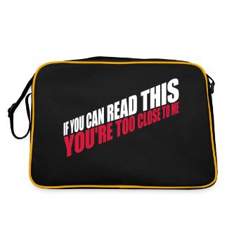 trop près de moi - Sac Retro - noir/or - Dos