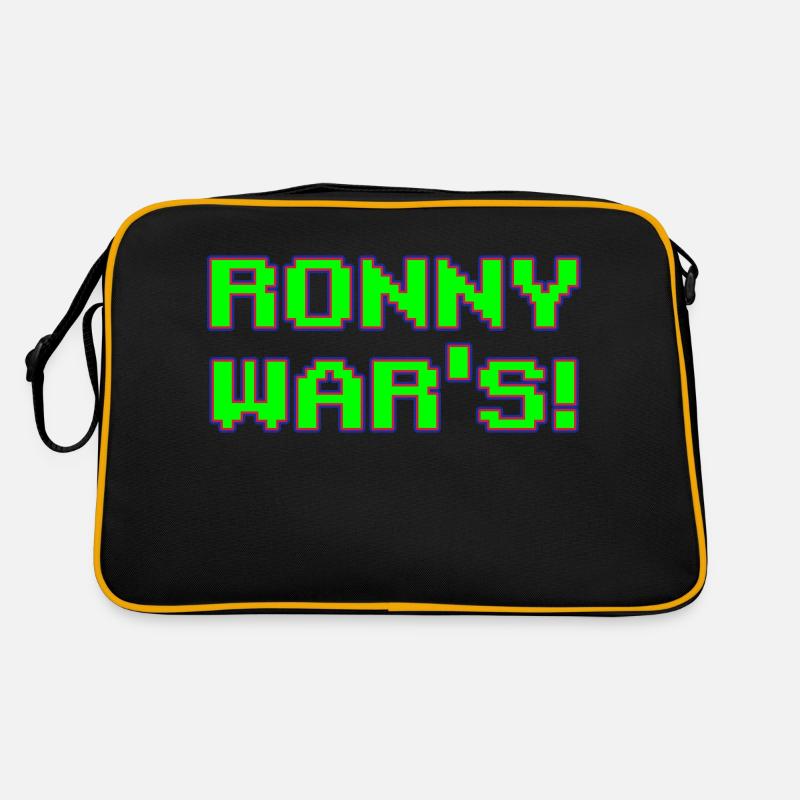 Ronny war s - Retro Tasche - Schwarz/Gold