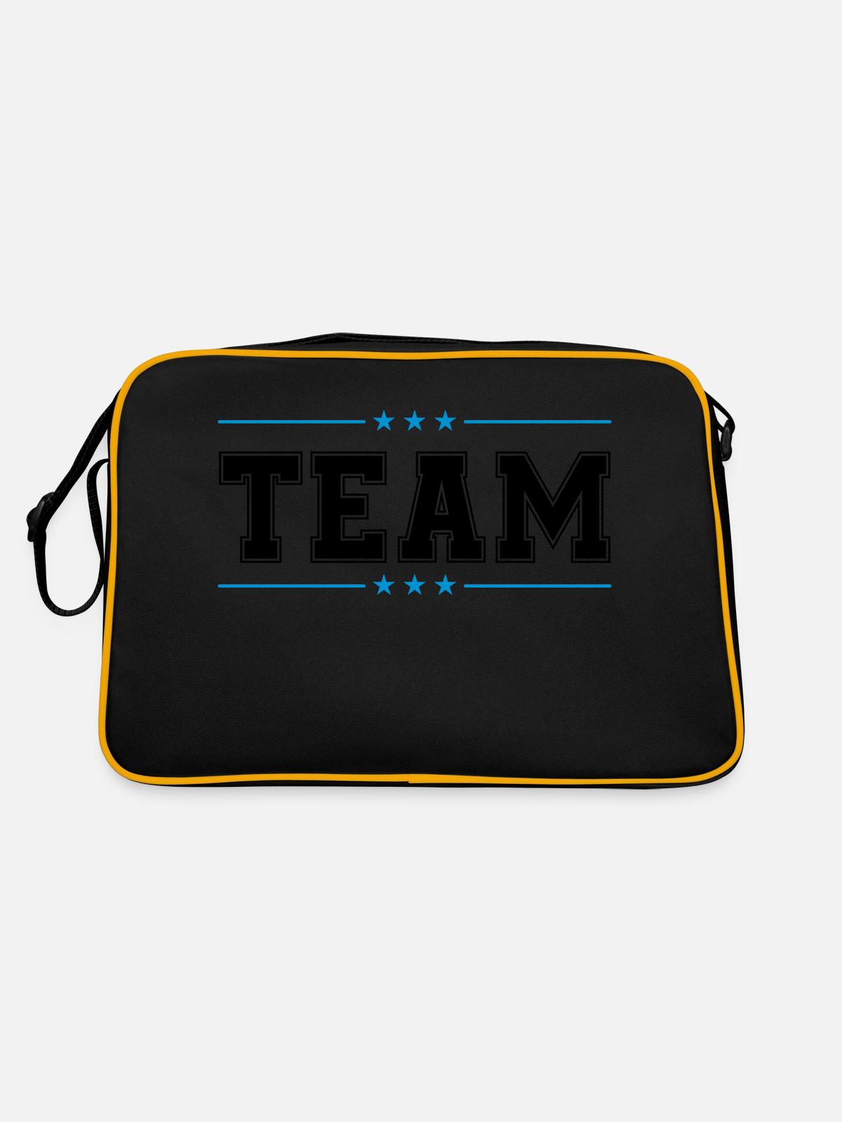 Team 02 - Retro Bag - black/gold - Back