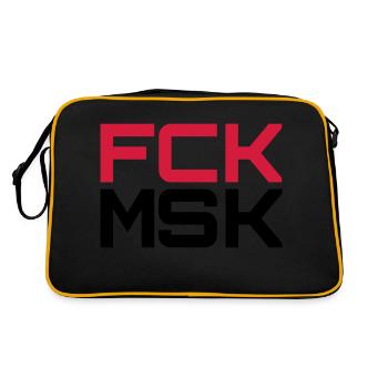 FCK MSK dans les COULEURS SOUHAITÉES ! - Sac Retro - noir/or - Dos