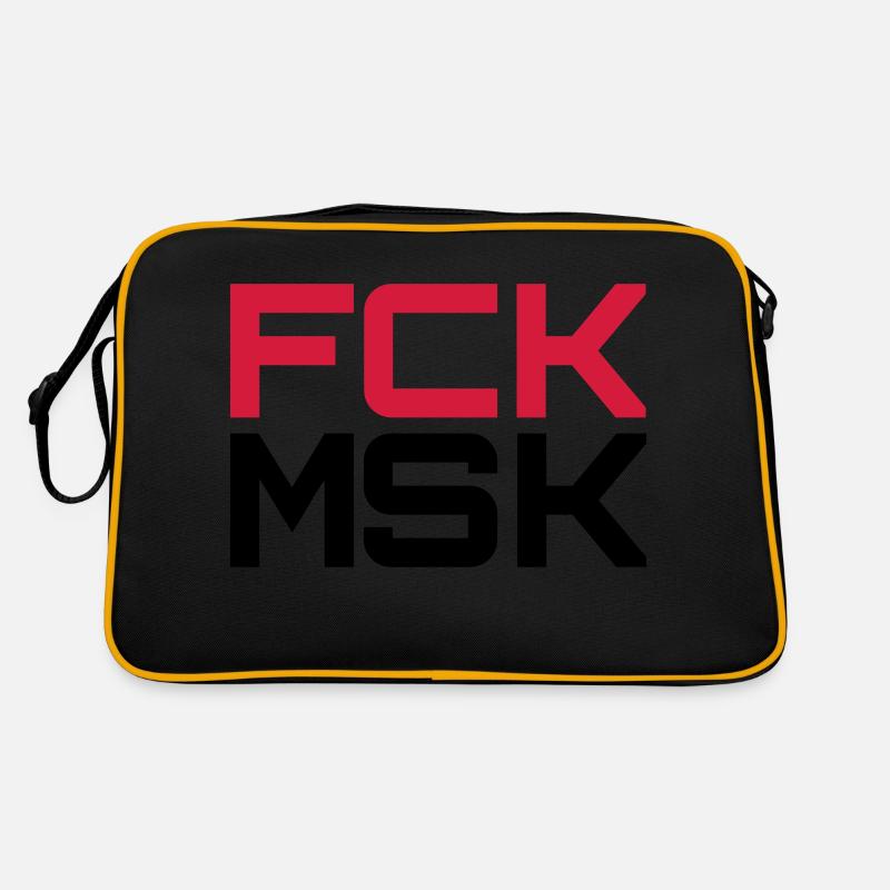 FCK MSK in Deinen WUNSCHFARBEN! Retro Tasche