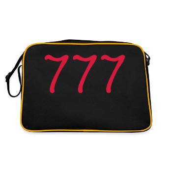 777 - Retro Bag - black/gold - Back