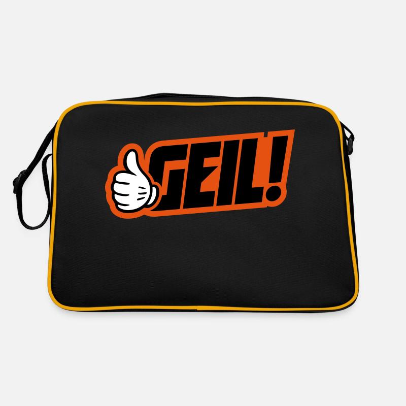 Geil Spruch Retro Tasche