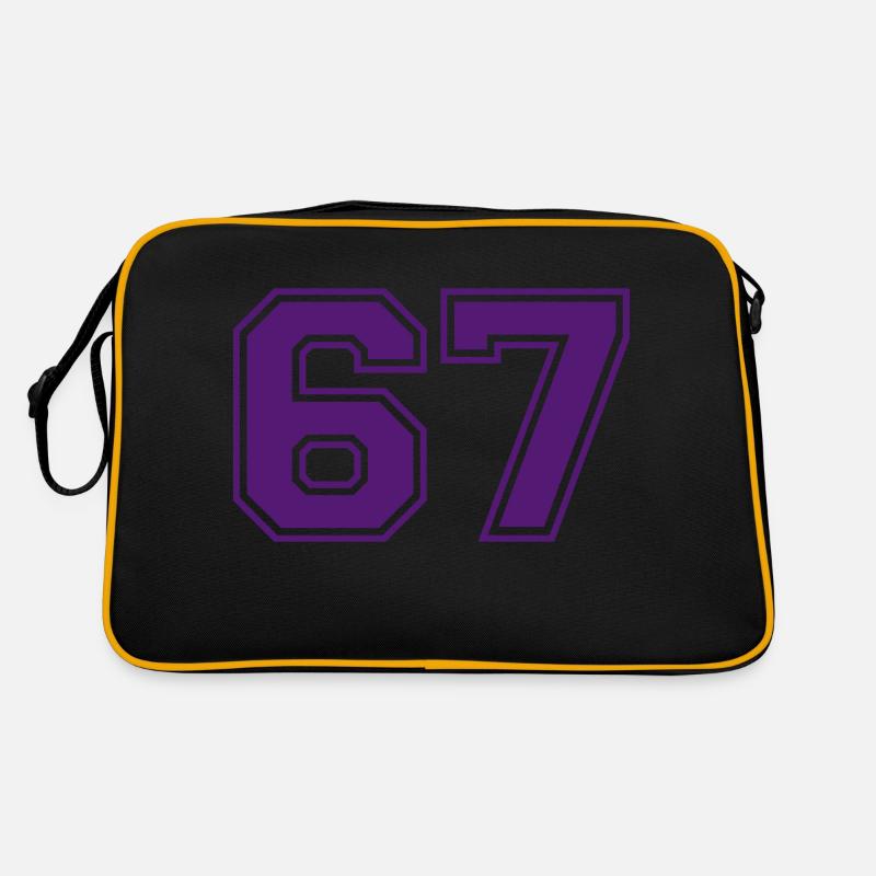 67 - Retro Tasche - Schwarz/Gold