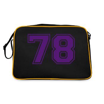 78 - Retro Bag - black/gold - Back