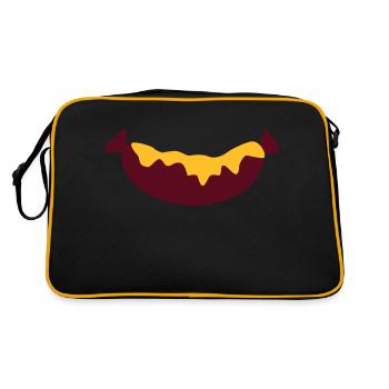 Wurst - Retro Tasche - Schwarz/Gold - Hinten
