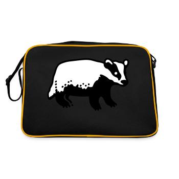 Badger - Retro Bag - black/gold - Back