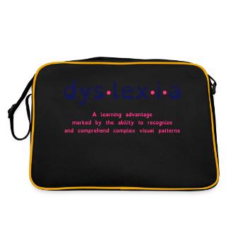 Dyslexia Advantage - Retro Bag - black/gold - Back